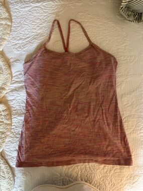 Lululemon Women’s Heathered Pink Blend Racerback Tank Top